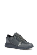 Geox Women's Gray Alleniee Suede Detailed Sneaker | Derimod Geox Women's Gray Alleniee Suede Detailed Sneaker | Derimod