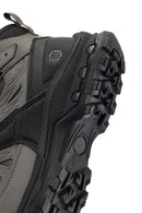 Derimod Dry Men's Grey Laced Waterproof Outdoor Leather Boots | Derimod Derimod Dry Men's Grey Laced Waterproof Outdoor Leather Boots | Derimod
