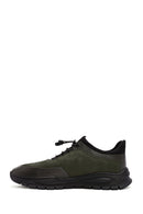 Erkek Yeşil Bağcıklı Nubuk Deri Casual Sneaker | Derimod Erkek Yeşil Bağcıklı Nubuk Deri Casual Sneaker | Derimod