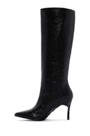 Women's Black Thin Heeled Boots | Derimod Women's Black Thin Heeled Boots | Derimod