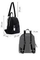 Women's Black Long Strap Backpack | Derimod Women's Black Long Strap Backpack | Derimod