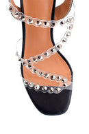 Women's Transparent Thick Heeled Sandals | Derimod Women's Transparent Thick Heeled Sandals | Derimod