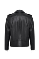 Carter Erkek Siyah Biker Deri Mont | Derimod Carter Erkek Siyah Biker Deri Mont | Derimod