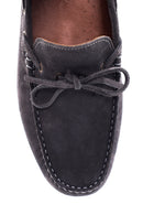 Erkek Gri Süet Deri Casual Loafer | Derimod Erkek Gri Süet Deri Casual Loafer | Derimod