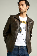 NICO MEN'S LEATHER JACKET | Derimod NICO MEN'S LEATHER JACKET | Derimod