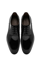 Men's Black Laced Patent Leather Classic Shoes | Derimod Men's Black Laced Patent Leather Classic Shoes | Derimod
