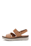 Women's Tan Leather Comfort Sandals | Derimod Women's Tan Leather Comfort Sandals | Derimod