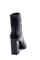 Women's Leather Heel Detailed Boots | Derimod Women's Leather Heel Detailed Boots | Derimod
