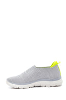 Kadın Gri Neon Detaylı Sneaker | Derimod Kadın Gri Neon Detaylı Sneaker | Derimod