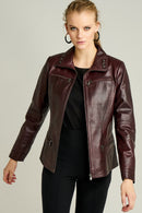 VERA WOMEN'S LEATHER JACKET | Derimod VERA WOMEN'S LEATHER JACKET | Derimod