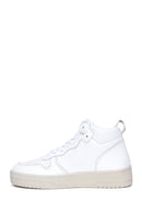 Kadın Beyaz Deri Bilekli Sneaker | Derimod Kadın Beyaz Deri Bilekli Sneaker | Derimod