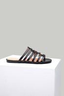 Black Women's Slippers | Derimod Black Women's Slippers | Derimod