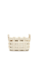 Woman Cream Long Strap Knit Crossbody Bag | Derimod Woman Cream Long Strap Knit Crossbody Bag | Derimod
