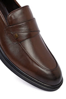 Erkek Kahverengi Deri Klasik Loafer | Derimod Erkek Kahverengi Deri Klasik Loafer | Derimod