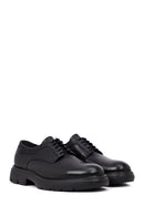 Men's Black Thick-Soled Leather Casual Shoes | Derimod Men's Black Thick-Soled Leather Casual Shoes | Derimod