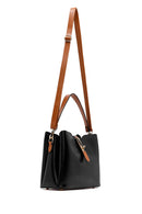 Women's Black Long Strap Classic Handbag | Derimod Women's Black Long Strap Classic Handbag | Derimod