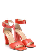Women's Leather Heeled Sandals | Derimod Women's Leather Heeled Sandals | Derimod