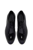 Men's Black Laced Patent Leather Classic Shoes | Derimod Men's Black Laced Patent Leather Classic Shoes | Derimod