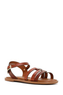 Women's Brown Leather Bodrum Sandals | Derimod Women's Brown Leather Bodrum Sandals | Derimod