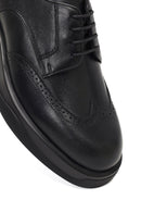Men's Black Lace-Up Thick-Soled Leather Casual Shoe | Derimod Men's Black Lace-Up Thick-Soled Leather Casual Shoe | Derimod