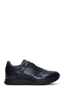 Erkek Lacivert Deri Sneaker | Derimod Erkek Lacivert Deri Sneaker | Derimod