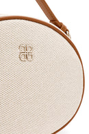 Women Beige Fabric Casual Crossbody Bag | Derimod Women Beige Fabric Casual Crossbody Bag | Derimod