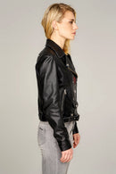 Venus Women's Leather Jacket | Derimod Venus Women's Leather Jacket | Derimod