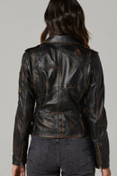 Icon Women's Leather Jacket | Derimod Icon Women's Leather Jacket | Derimod