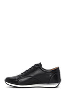 Men's Black Lace-Up Leather Casual Sneaker | Derimod Men's Black Lace-Up Leather Casual Sneaker | Derimod
