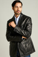 Mandzukic Men's Leather Jacket | Derimod Mandzukic Men's Leather Jacket | Derimod