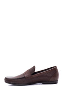 Men's Leather Printed Loafer | Derimod Men's Leather Printed Loafer | Derimod