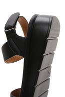 Women's Black Thick Sole Comfort Sandals | Derimod Women's Black Thick Sole Comfort Sandals | Derimod