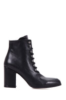 Women's Lace-Up Leather Boots | Derimod Women's Lace-Up Leather Boots | Derimod