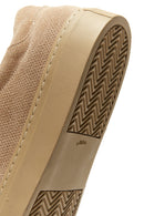 Men's Beige Leather Suede Sneaker | Derimod Men's Beige Leather Suede Sneaker | Derimod