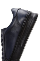 Erkek Lacivert Deri Sneaker | Derimod Erkek Lacivert Deri Sneaker | Derimod
