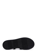 Women's Black Ankle Strap Leather Sandals | Derimod Women's Black Ankle Strap Leather Sandals | Derimod