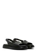 Women's Black Leather Comfort Sandals | Derimod Women's Black Leather Comfort Sandals | Derimod