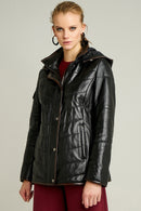 Sharon Women's Leather Jacket | Derimod Sharon Women's Leather Jacket | Derimod