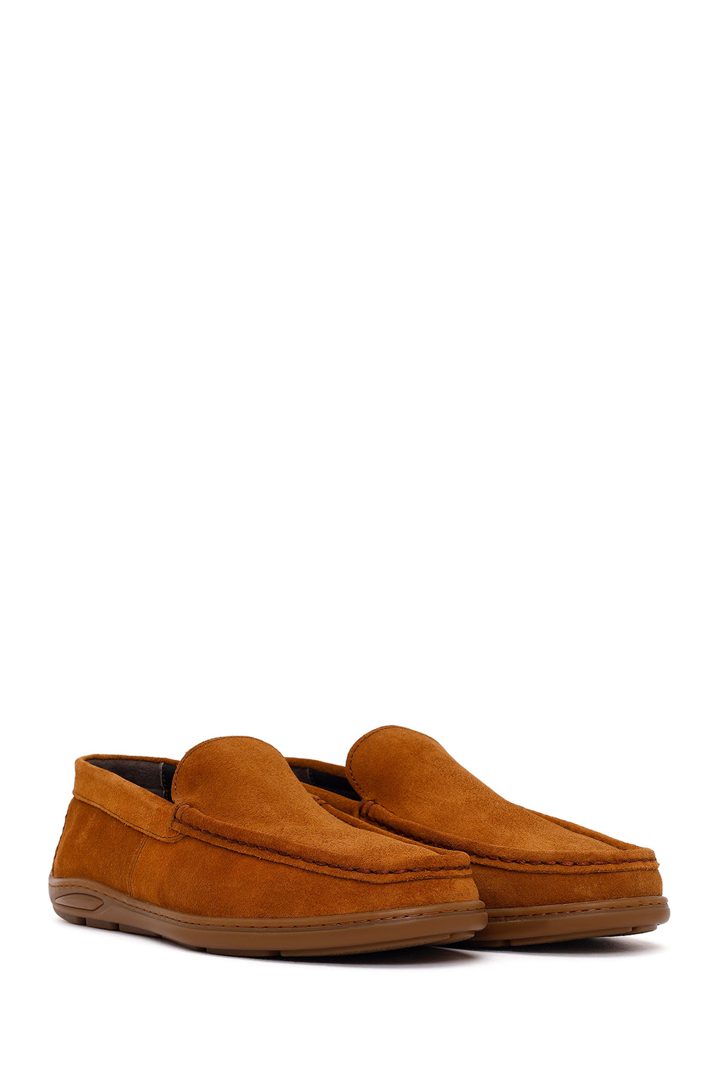 Erkek Taba Süet Deri Casual Loafer