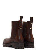 Woman Brown Thick-Soled Leather Chelsea Boots | Derimod Woman Brown Thick-Soled Leather Chelsea Boots | Derimod