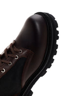 Harley Davidson Men's Dark Brown Jesus Exc Lace-Up Leather Boots | Derimod Harley Davidson Men's Dark Brown Jesus Exc Lace-Up Leather Boots | Derimod