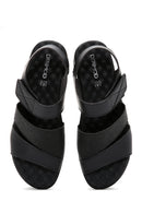 Kadın Siyah Comfort Sandalet | Derimod Kadın Siyah Comfort Sandalet | Derimod