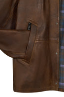 Windsor Male Mustard Suede Jacket | Derimod Windsor Male Mustard Suede Jacket | Derimod