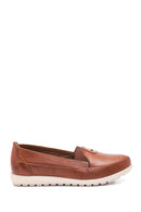 Kadın Taba Deri Comfort Loafer | Derimod Kadın Taba Deri Comfort Loafer | Derimod