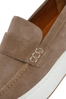 Men's Beige Leather Loafer | Derimod Men's Beige Leather Loafer | Derimod
