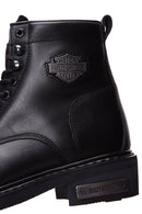 Harley Davidson Erkek Siyah Deri Gibson Bot | Derimod Harley Davidson Erkek Siyah Deri Gibson Bot | Derimod
