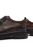 Male Brown Lace-Up Thick-Soled Leather Casual Shoe | Derimod Male Brown Lace-Up Thick-Soled Leather Casual Shoe | Derimod