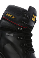 Caterpillar Men's Black Edina WP Waterproof Leather Boots | Derimod Caterpillar Men's Black Edina WP Waterproof Leather Boots | Derimod