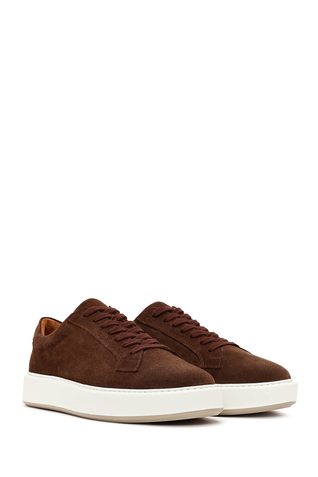 Erkek Kahverengi Süet Deri Sneaker
