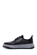 Men's Black Leather Sneaker | Derimod Men's Black Leather Sneaker | Derimod